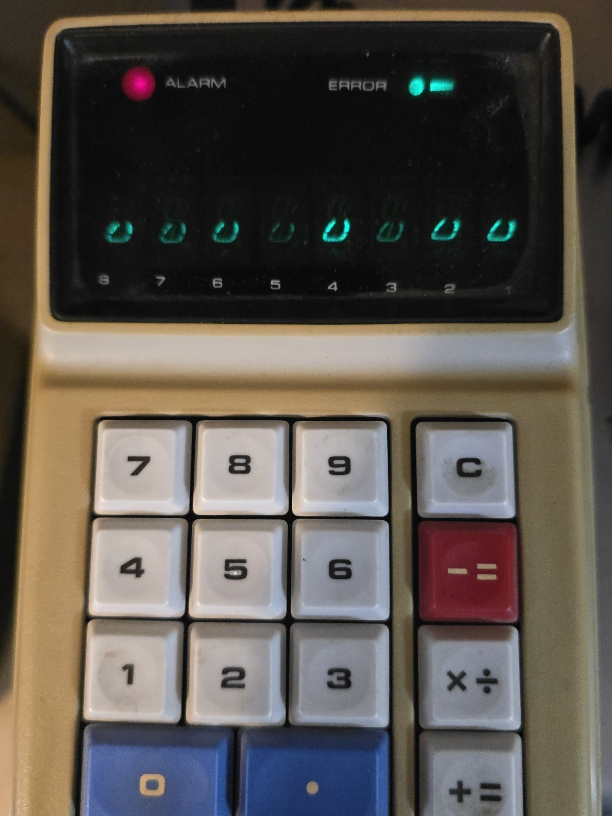 Vintage Sharp EL-8 Calculator Comes With EL-81 Power Supply Read Description