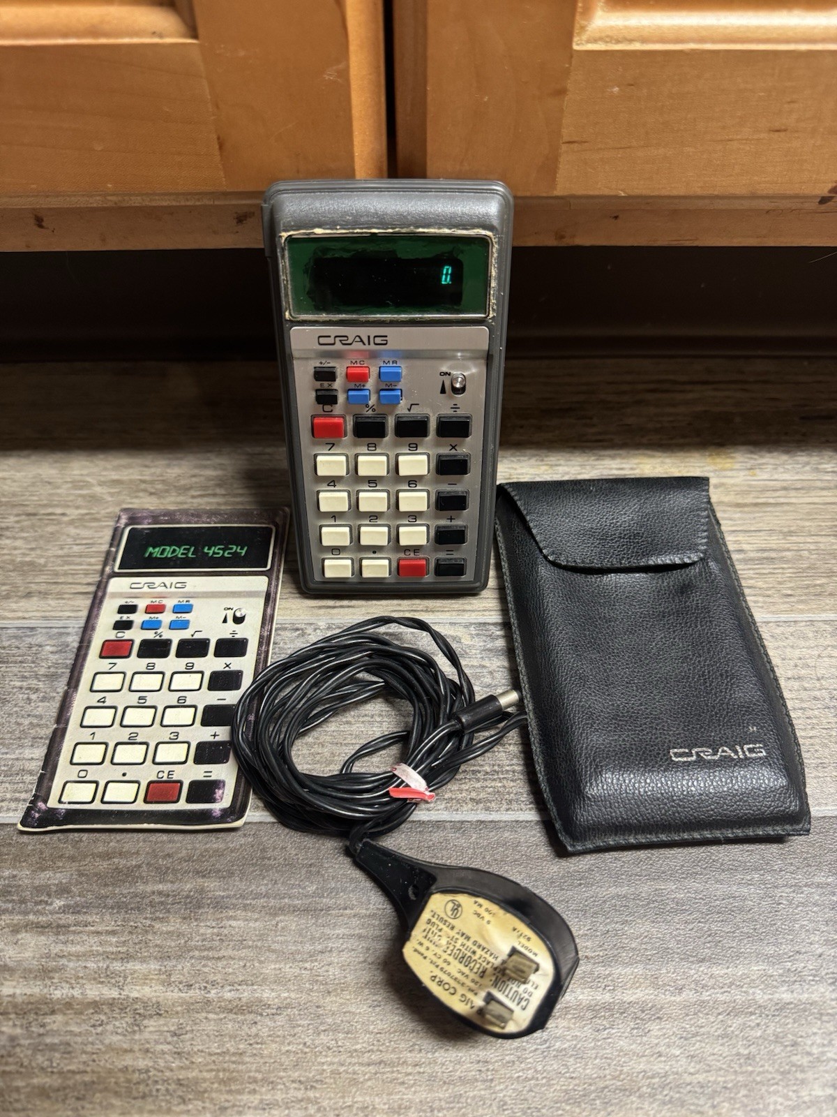 Rare Vintage Craig Pocket Calculator 1976 MODEL 4524 W Case ~ MADE IN JAPAN