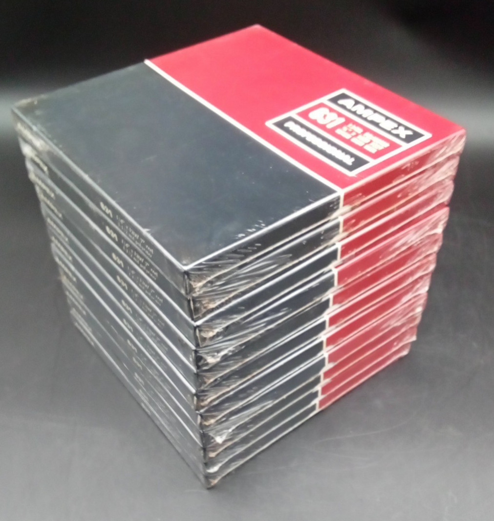 AMPEX 631 Reel to Reel Professional Recording Tape (lot of 11) 7″ Reel ~ Sealed