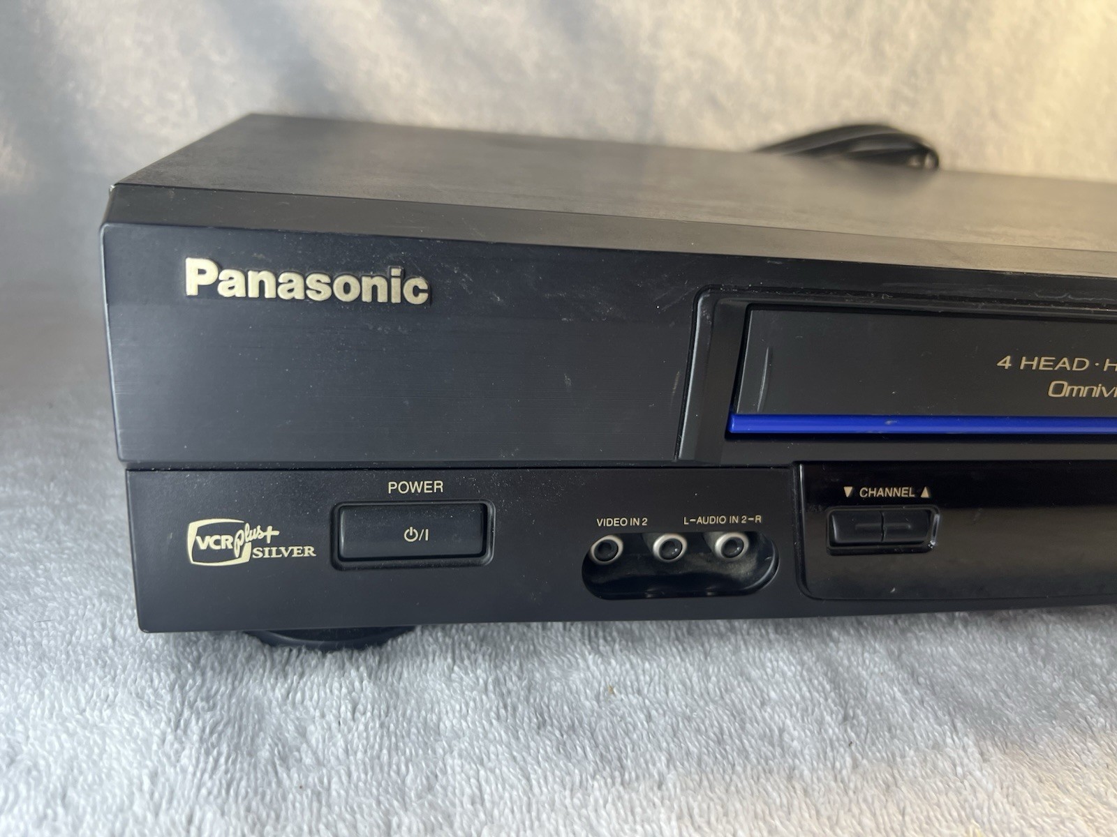 Panasonic PV-V4602 VCR VHS Player 4-Head Hi-Fi Blue Line No Remote TESTED Works