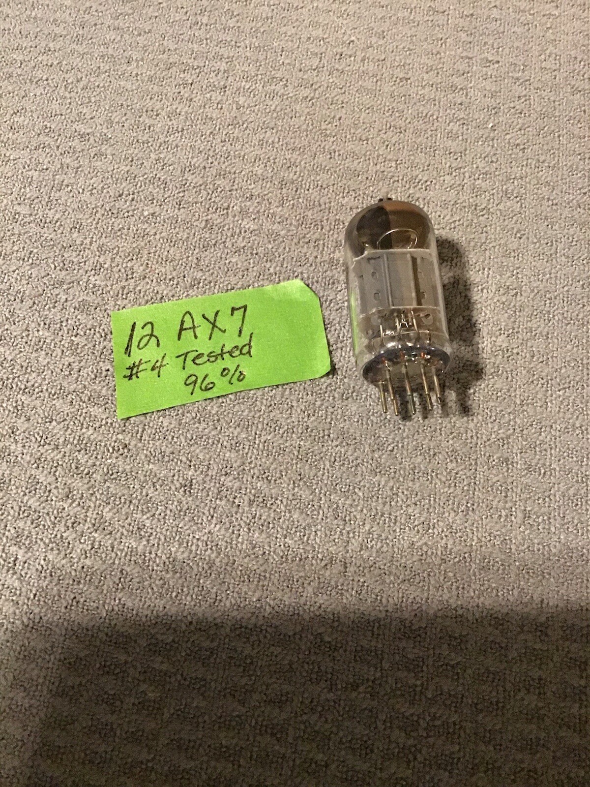 12 AX 7, Unknown Brand Tube, Tested 96%, No Box, Lot #4