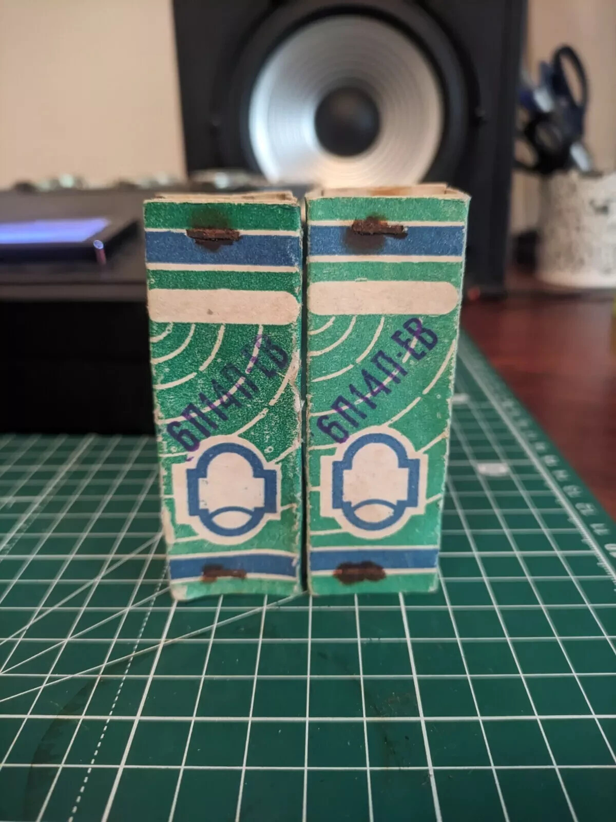 Matched PAIR 6P14P-EV /EL84M / GOLD GRID TUBES NEW /NOS.