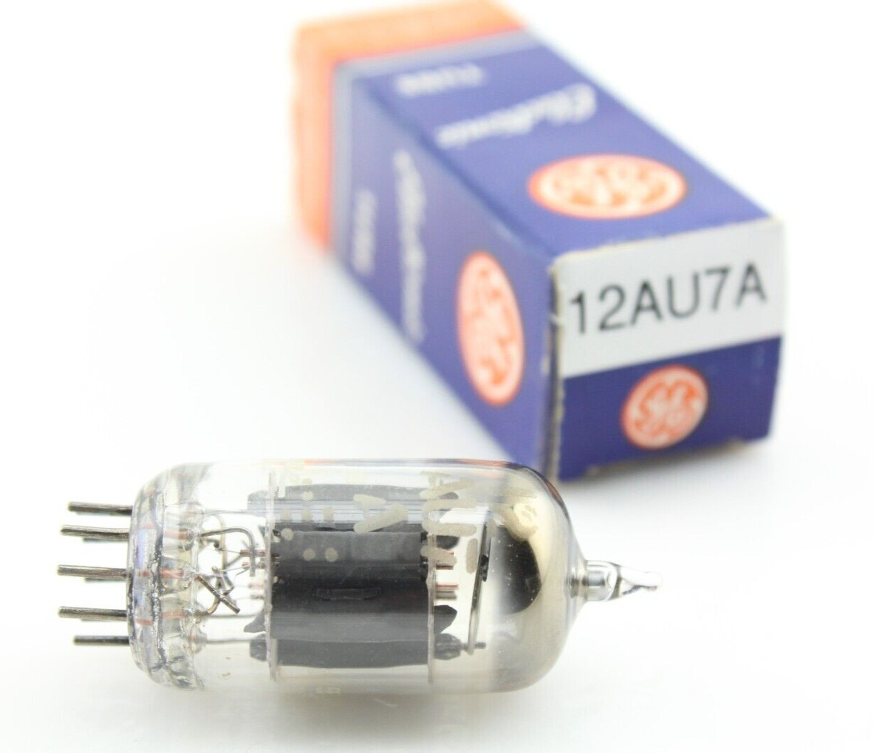 New Qty 1 Wards 12AU7A ECC82 By GE Grey Plates D Getter 1956 NOS Vacuum Tube USA