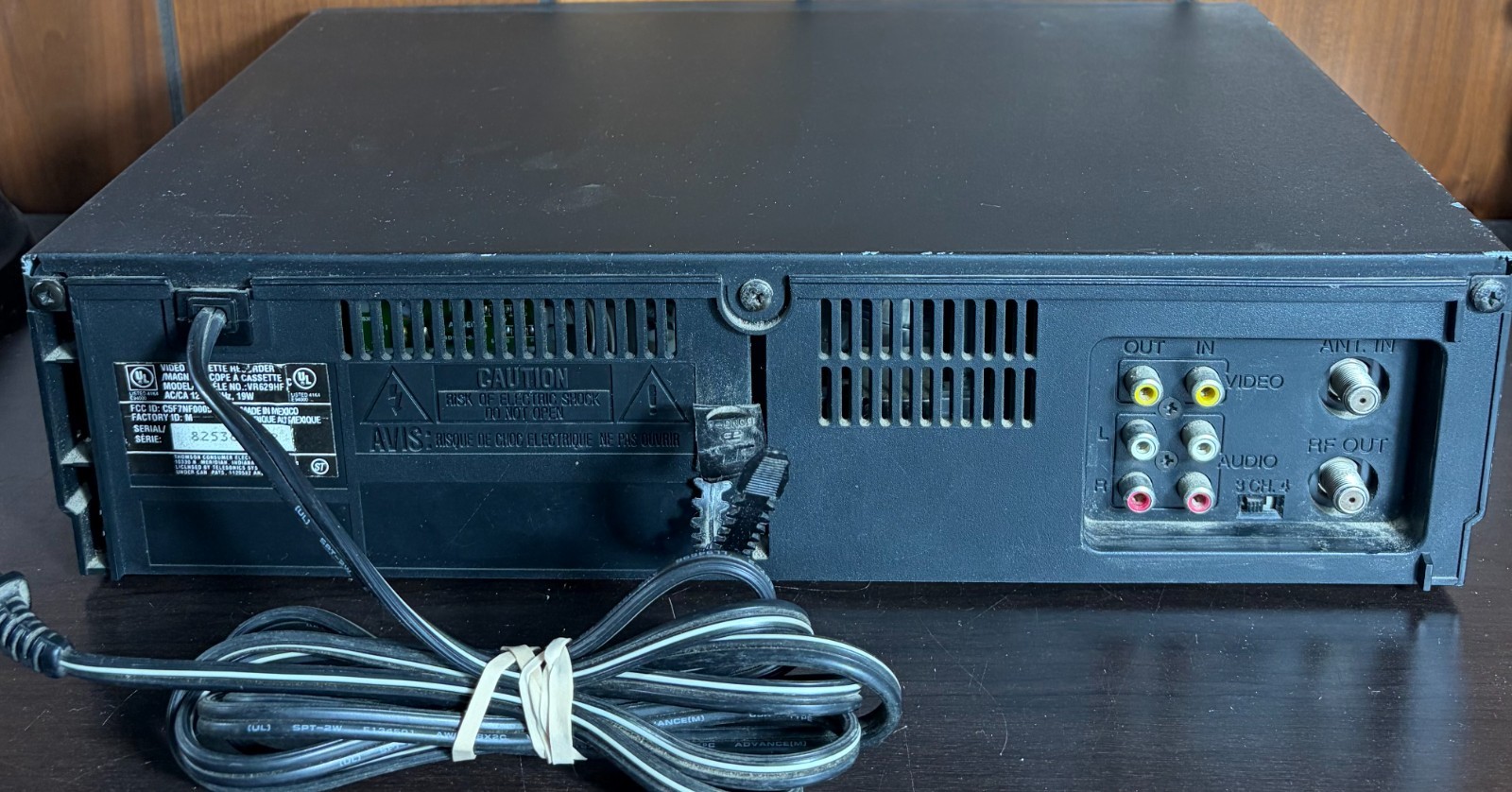 RCA Home Theatre Accusearch VCR VR629HF Recorder Hi Fi Stereo TESTED – No Remote