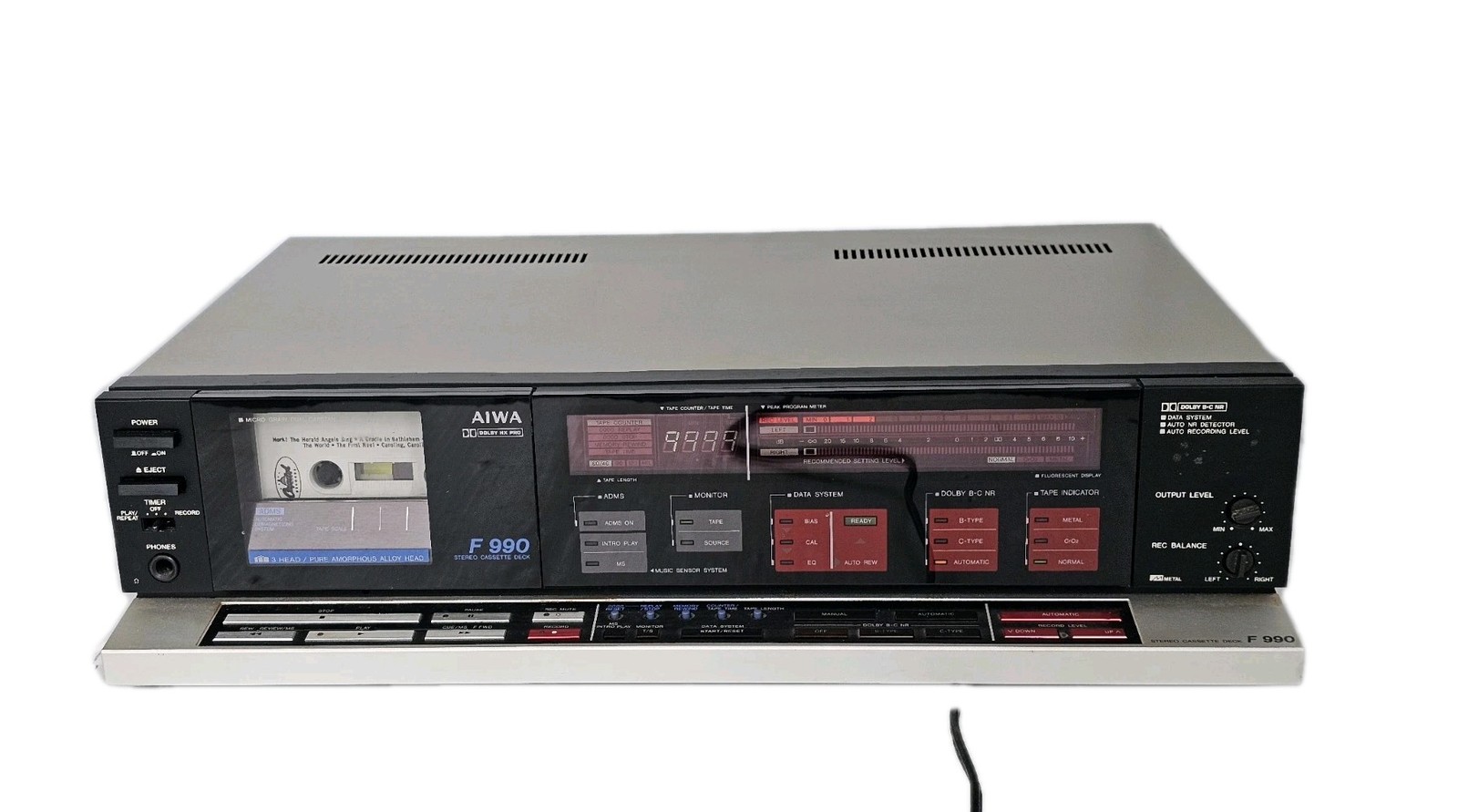 Rare-Vintage (New Other) Aiwa AD-F990U Audiophile Stereo Cassette Deck w/ Manual
