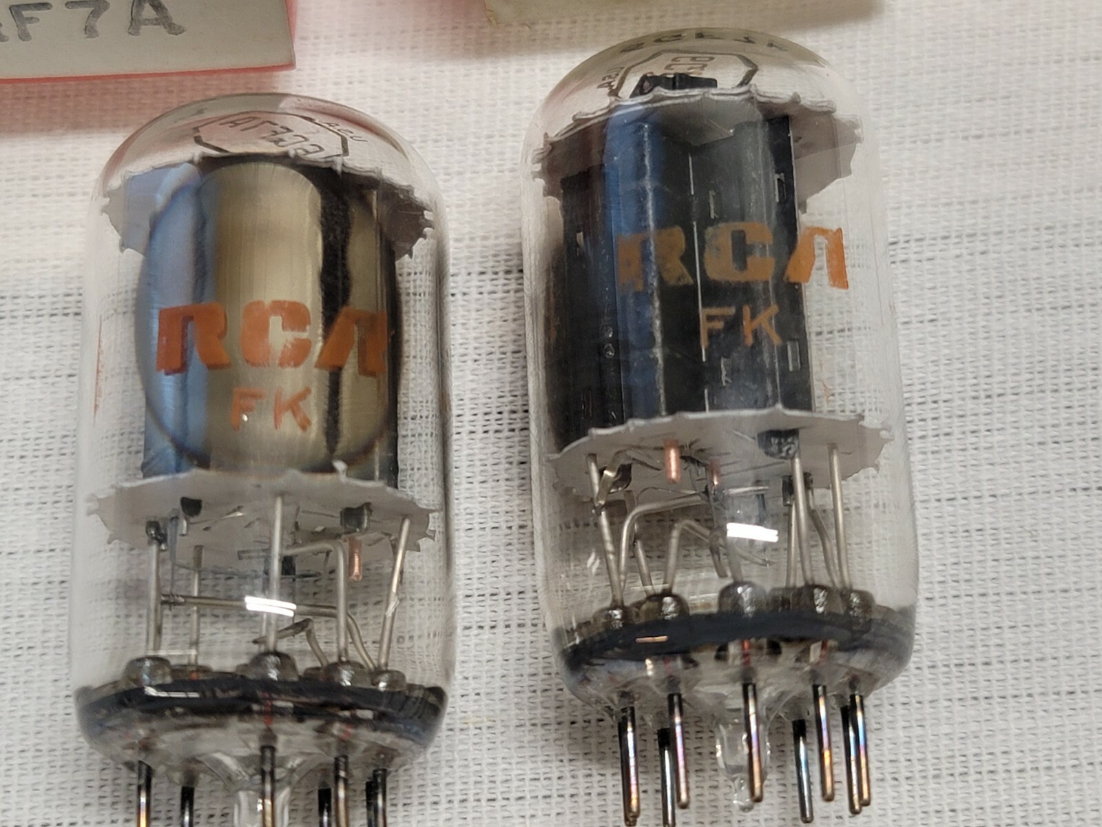 RCA 6GF7A Vacuum Tv Radio Amplifier Power Tube Compactron Dual Triode PAIR