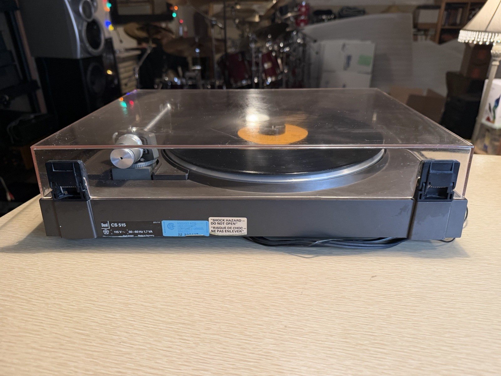 DUAL CS 515 Turntable Black with D71EE Cartridge in good condition Serviced Rare