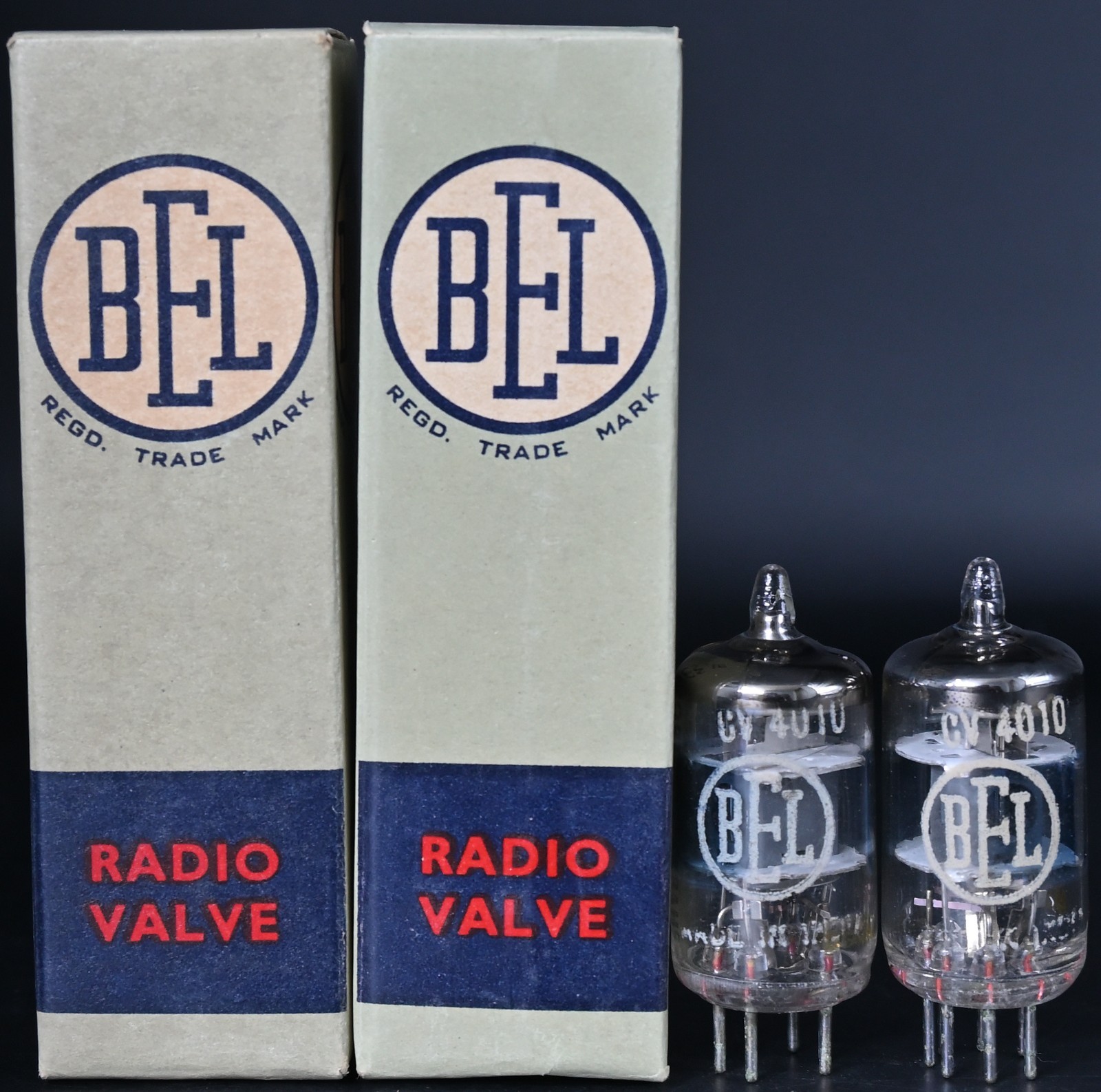BEL 6AK5W CV4010 M8100 Vintage British Design Made in India Untested Qty 2 Pcs