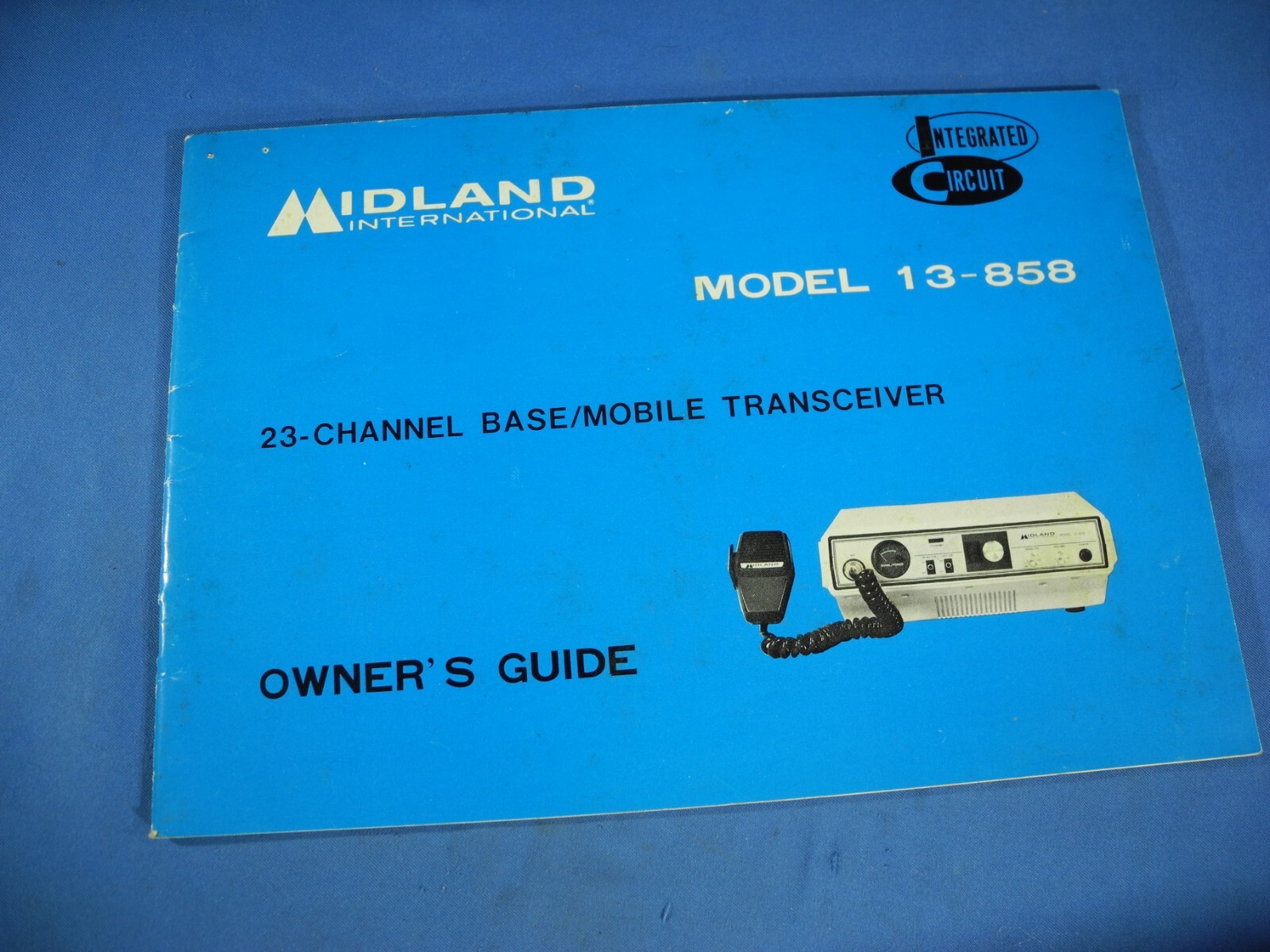 Vintage Owner’s Guide for Midland 13-858 CB Radio Manual (Free Shipping!)