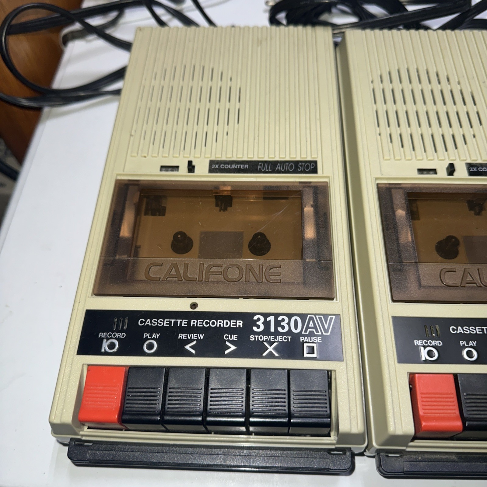 2 Califone 3130AV Vintage Cassette Player Recorder (NOT WORKING PARTS OR REPAIR)