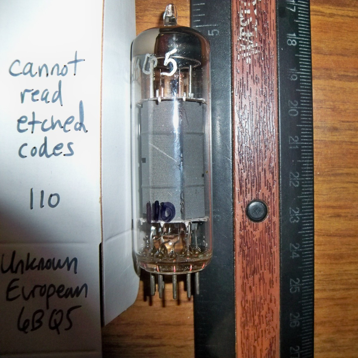 Strong Unknown Gray Plate O Getter 6BQ5 / EL84 Tube – 110