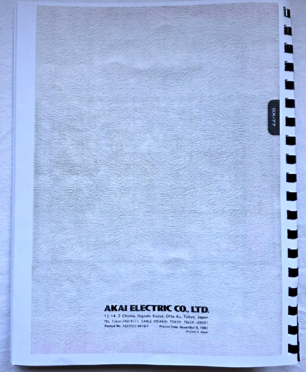 Akai GX-77 Stereo Tape Deck Service Manual (70 Pages) (GX77)