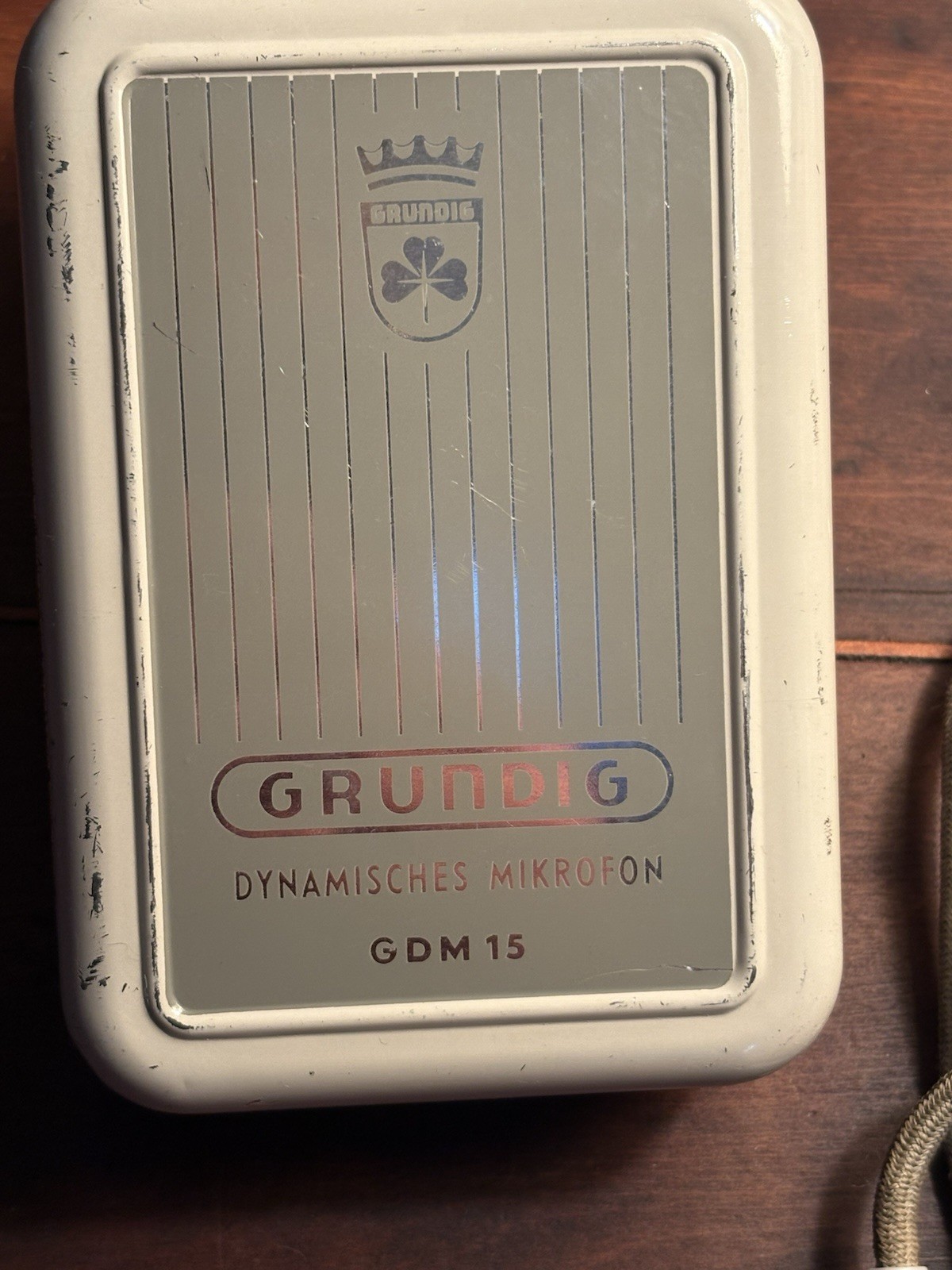 Grundig GDM 15, Vintage Mikrofon Late 50’s 60’s With Original Case