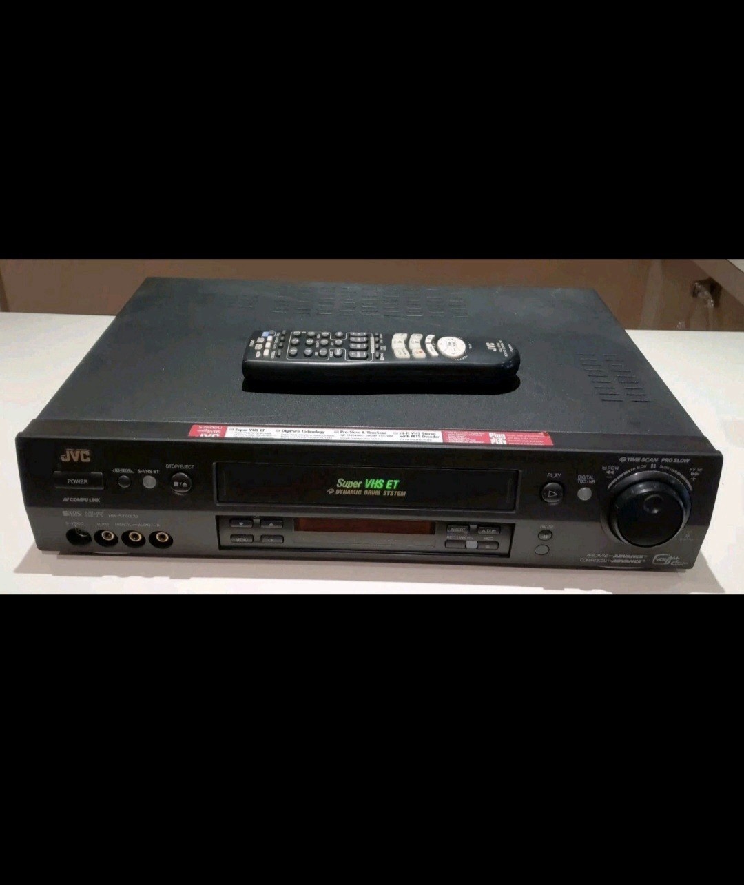 JVC HR-S7600U Super S-VHS ET VCR – Tested w/ Remote