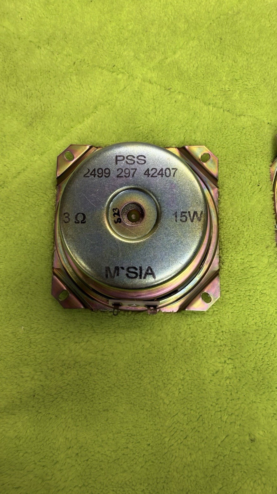 2X OEM Philips 4″ Woofer 3ohm 15W MINT COND. Made in Malaysia 🔥🔥