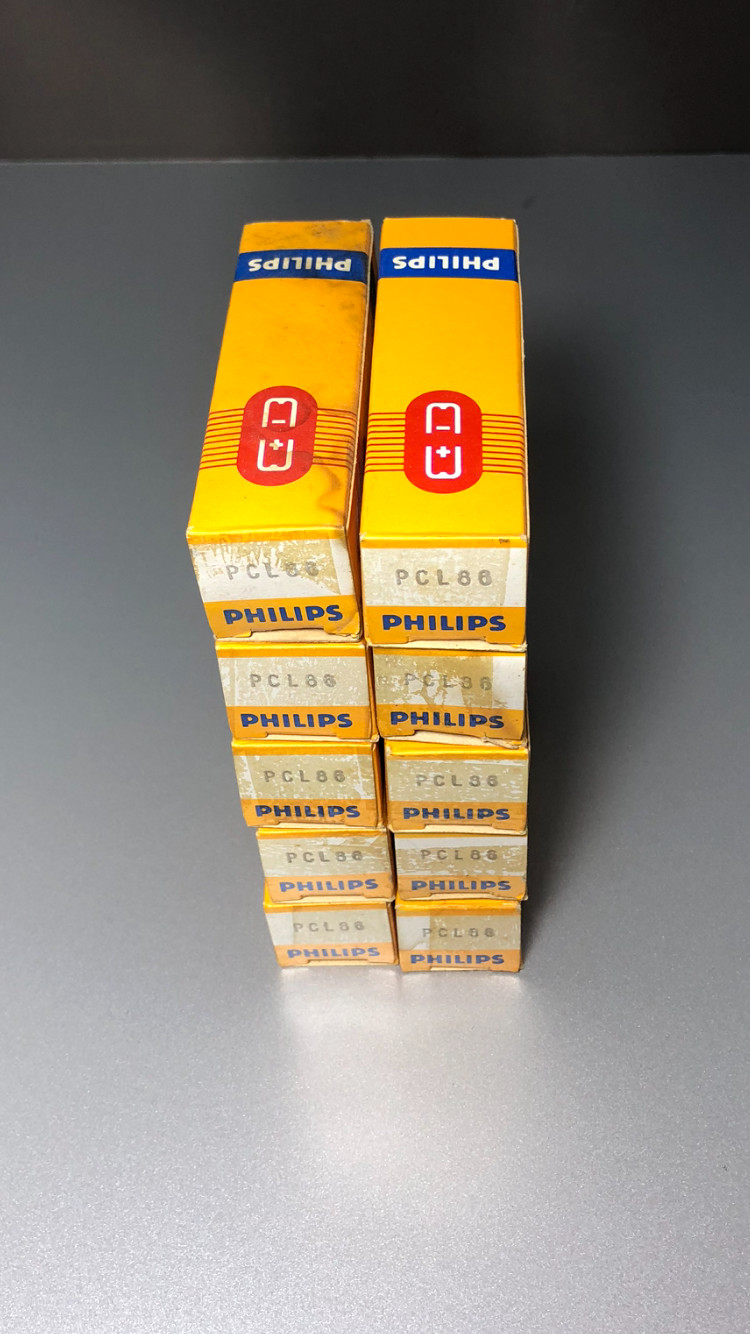 Lot of 6 Philips PCL86 Tubes – NOS – New in Original Boxes – Vintage