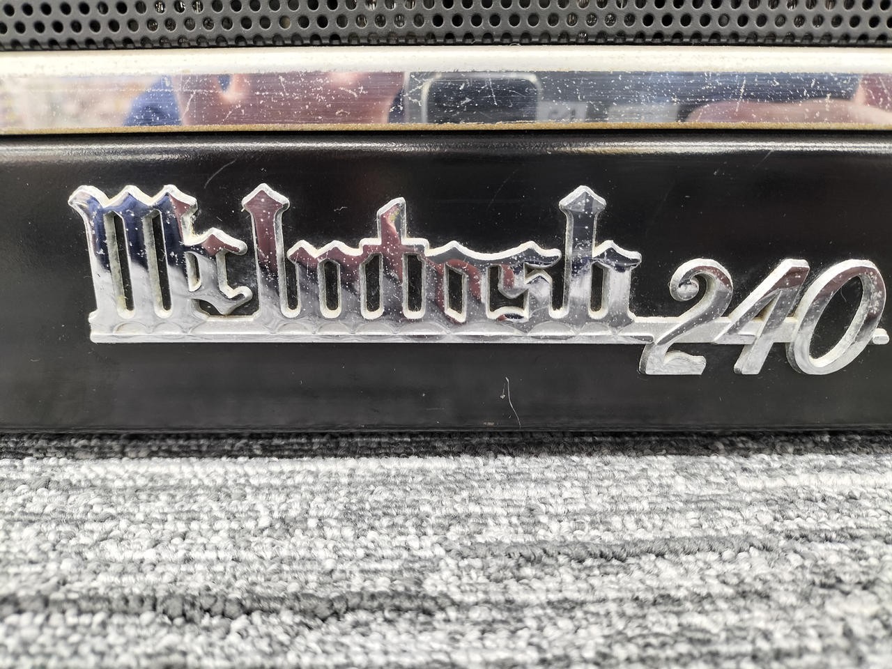 [Maintained] Mcintosh MC240 earlier model Tube Amplifier Working Body Only Black