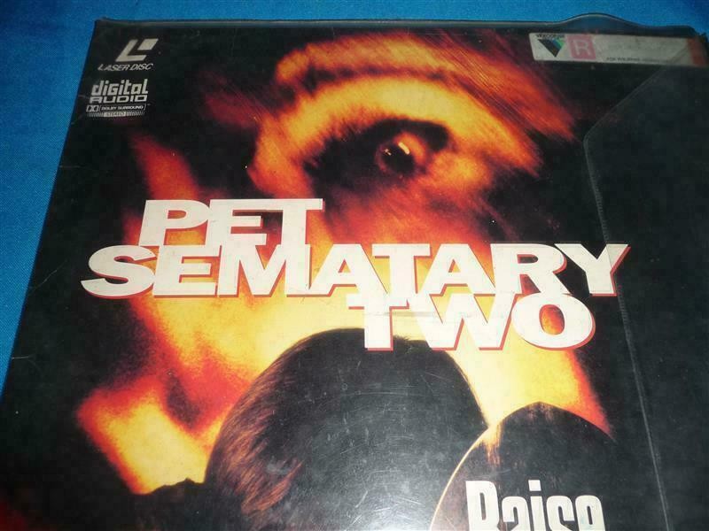 PET SEMATARY TWO Raise some hell Laser Disc 30 Days Warranty Expedited Shipping