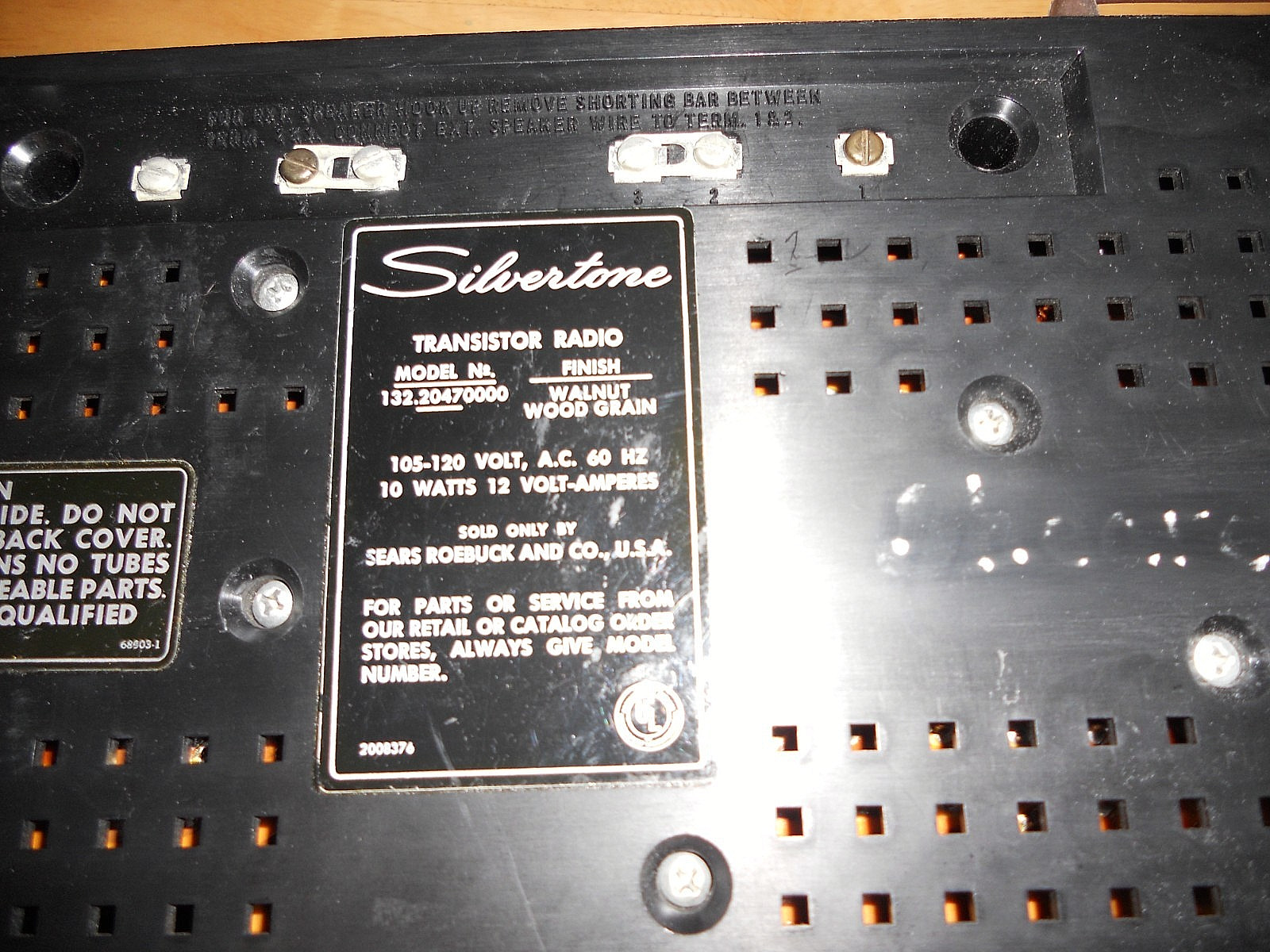 Vintage Sears Silvertone Solid State AM/FM Radio – Transistor…. Tested/Works..
