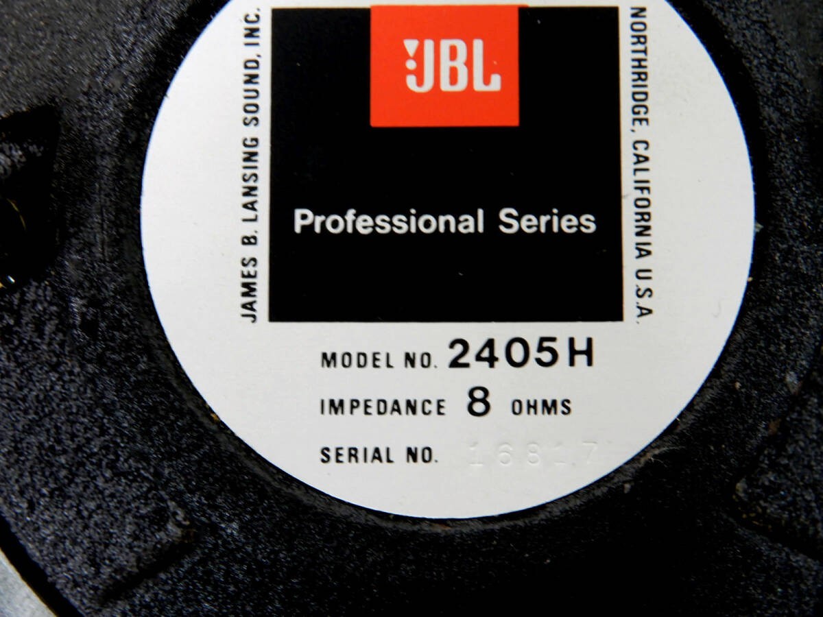 JBL 2405H Tweeter Unit Pair 8 Ohms Made IN USA Working Confirmed