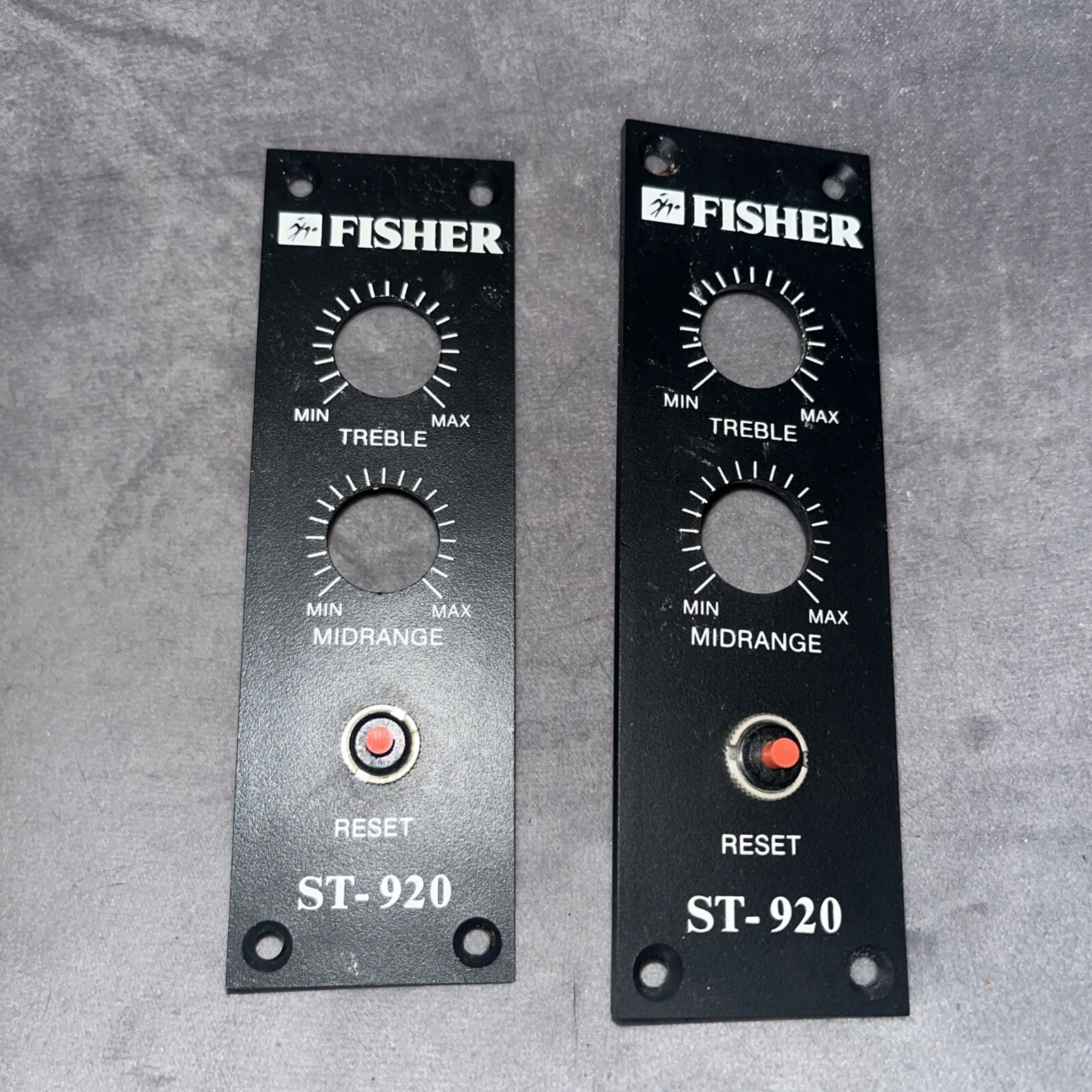 Used Set of Fisher ST-920 Reset Panels & Matching Screws