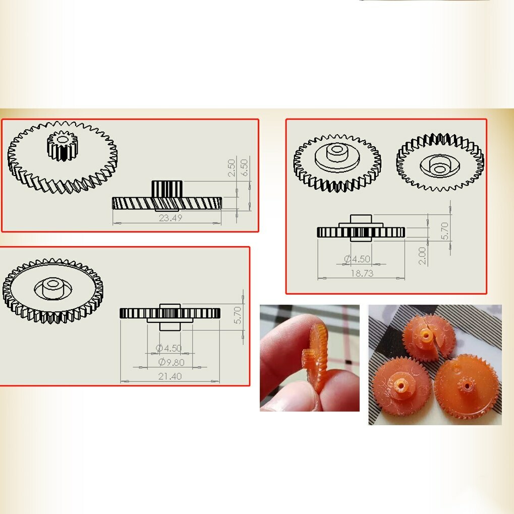 Movement Gear for Philips Cassette Recorder D8040 D8437 D8443 D8543 D8334 2.0mm