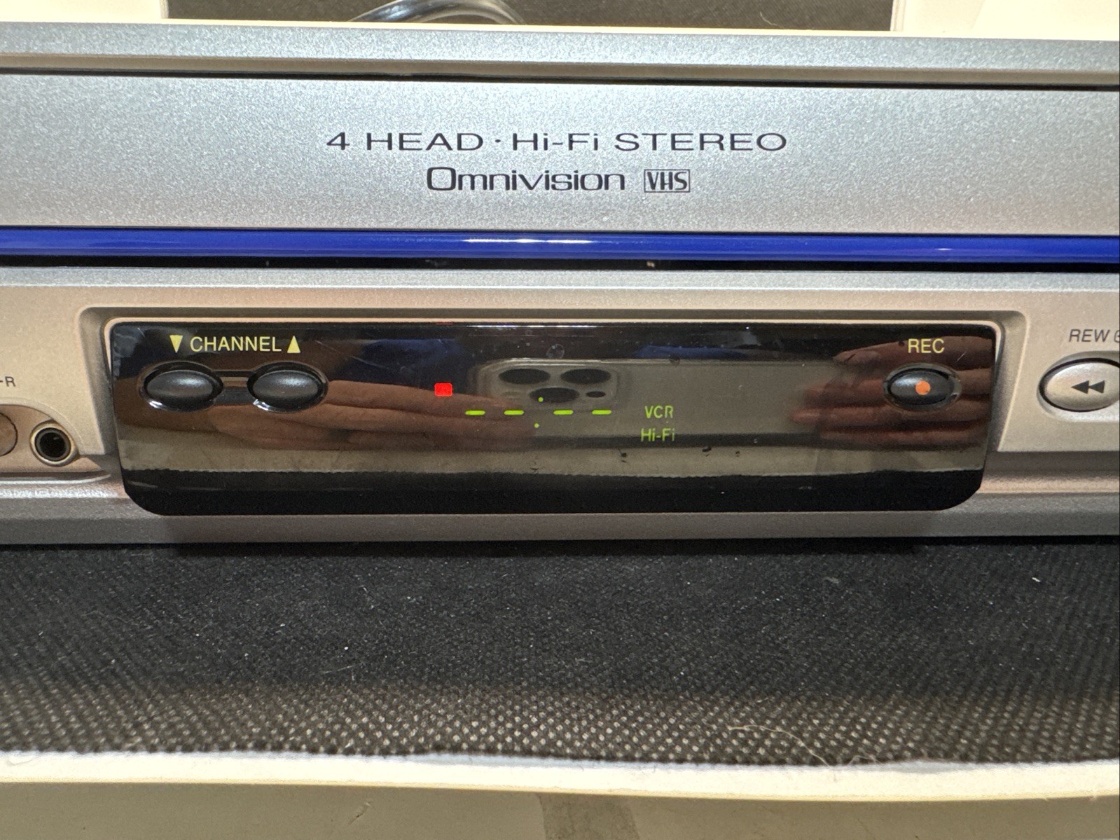 Panasonic PV-V4523S 4 Head Omnivision VCR VHS Player Blue Line Tested Works!