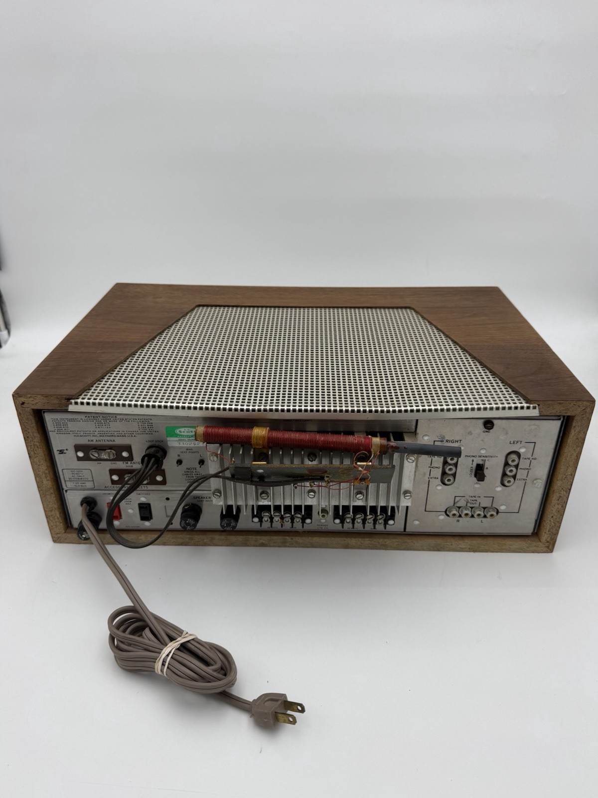 Scott Stereomaster 388 AM/FM Stereo Receiver Parts & Repair Original Wood Case