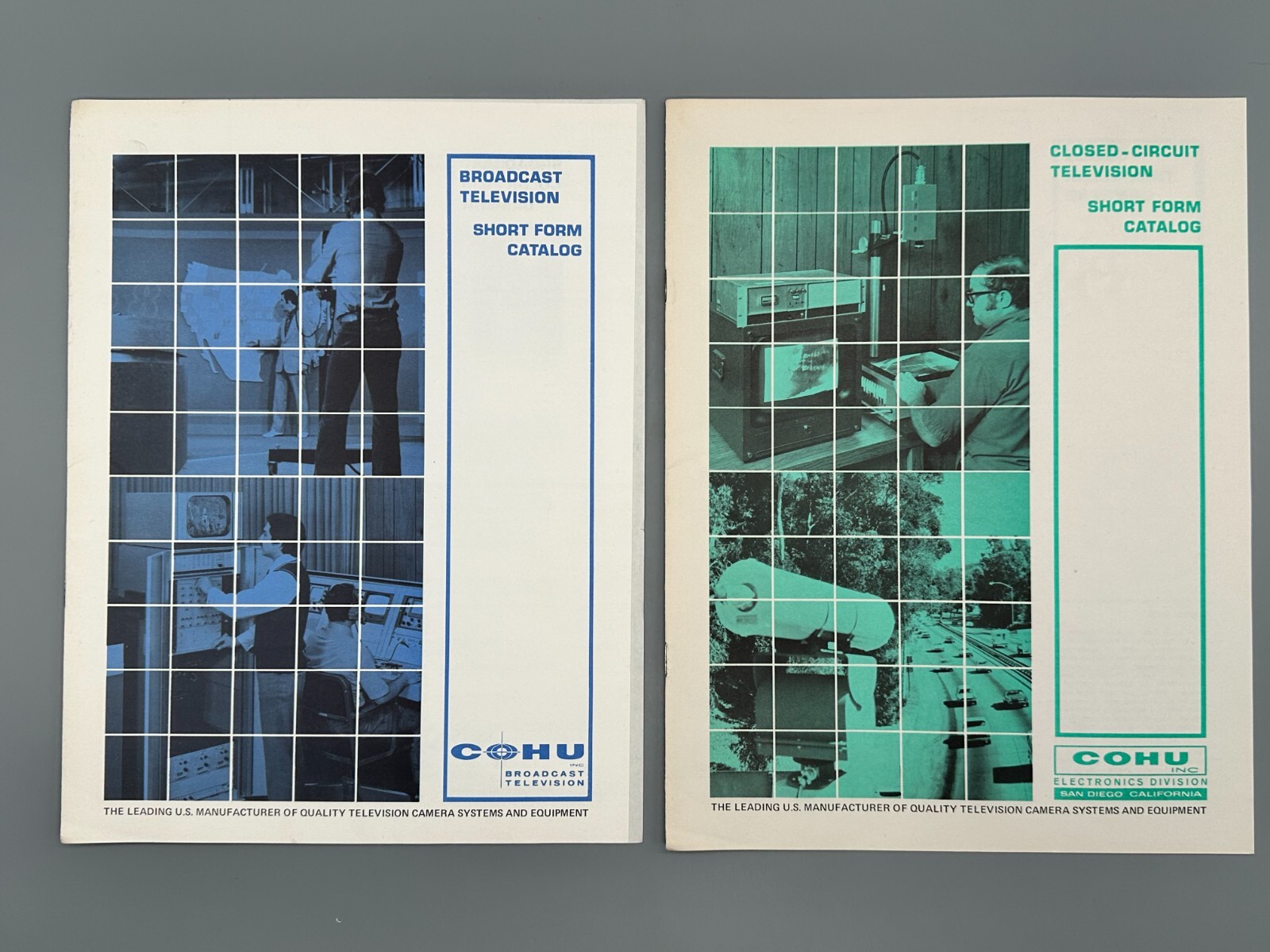 COHU Electronics Division Catalogs 1974 Broadcast + Closed Circuit TV Lot of 2!