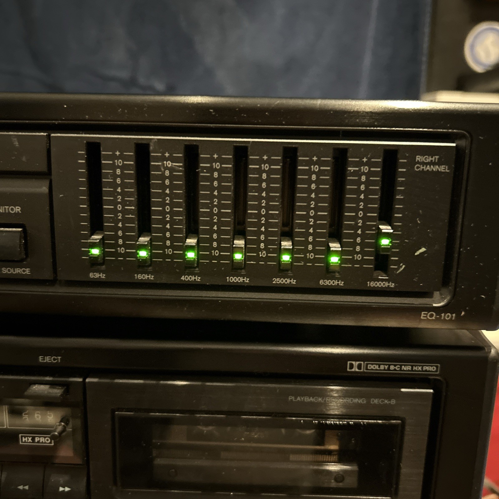 Vintage Onkyo EQ-101 Stereo Graphic 7-Band Equalizer