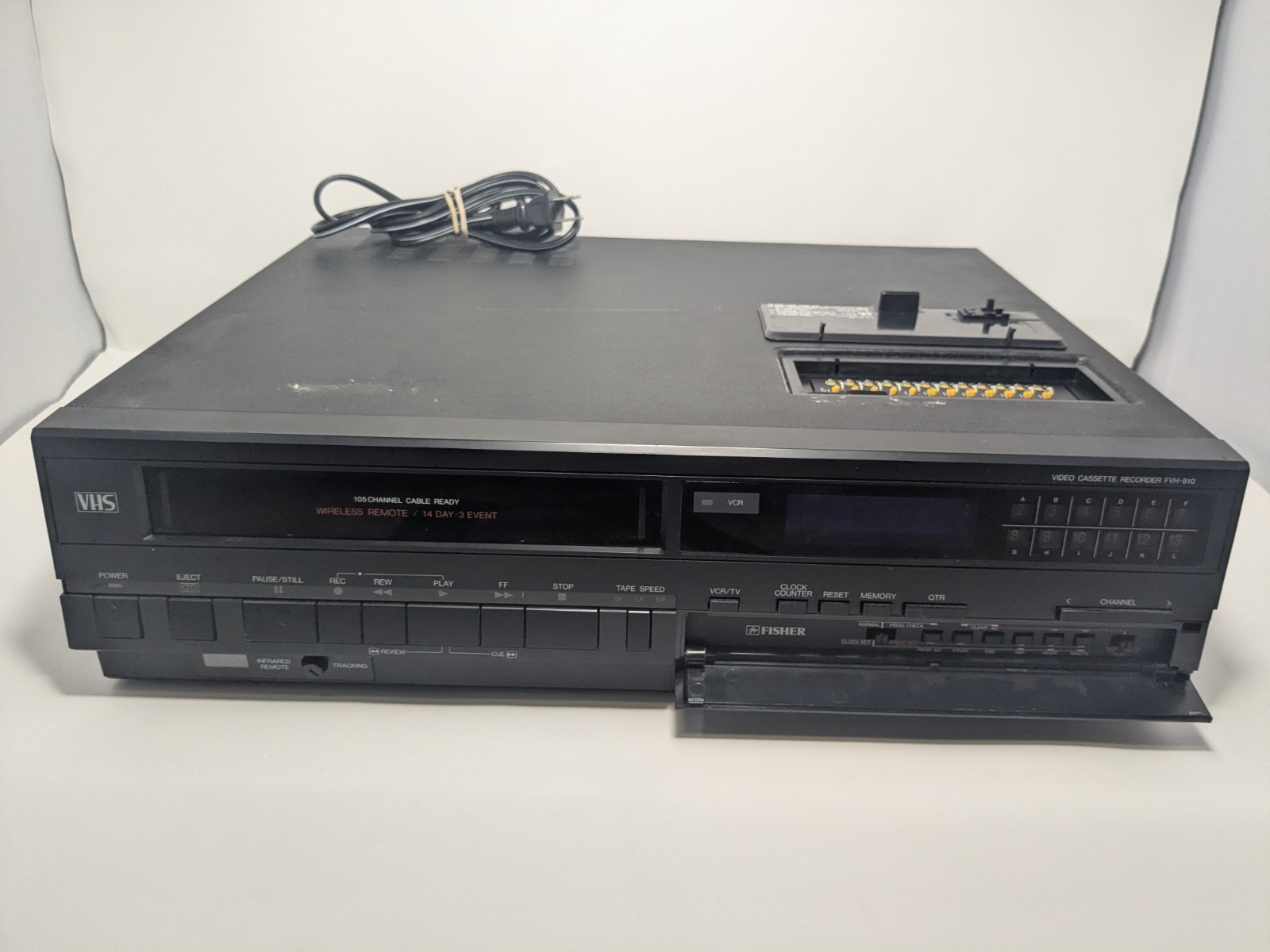 Fisher FVH-810 Studio Standard VHS VCR Player EXTREMELY RARE 80’s Cleaned Tested
