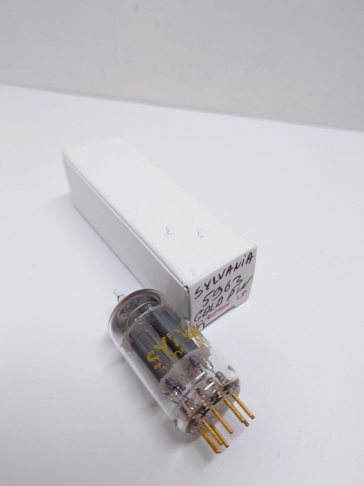 1pc Sylvania 5963 12AU7 ECC82 Tested VACUUM TUBE O-Getter Long Plate Gold Pin