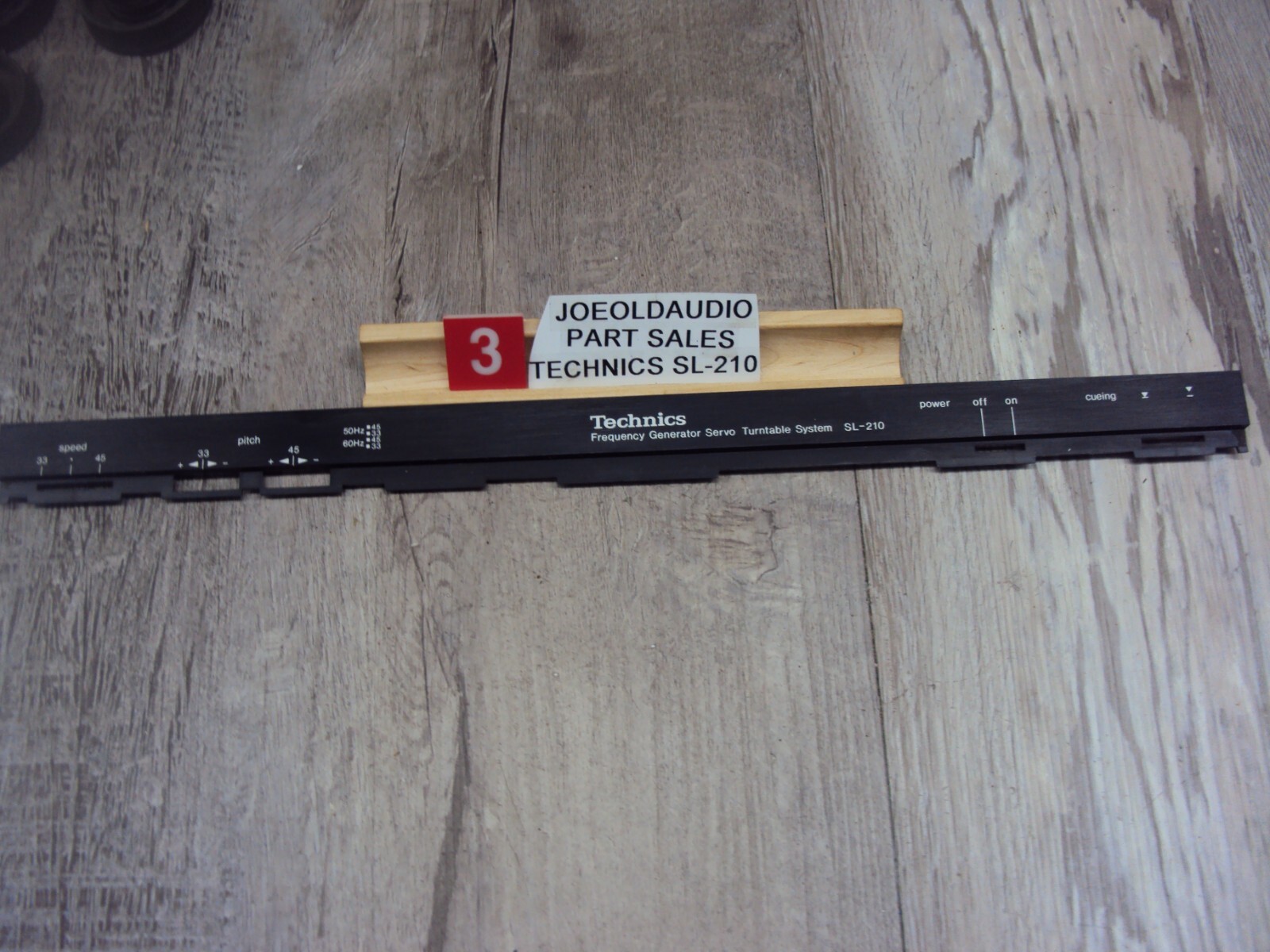 Technics SL-210 Turntable Plinth Trim Piece. Tested Parting Out Entire SL-210