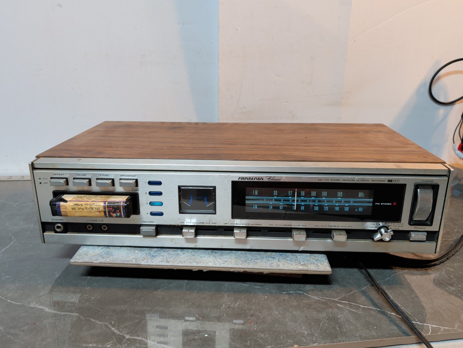 Vintage SOUNDESIGN 5425 Stereo Cassette Player 8 Track Recorder Classic WORKING