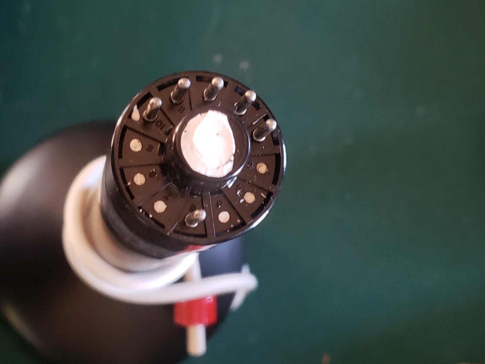 Vintage General Atronics CRT Electron Tube Round Part #M1411P31