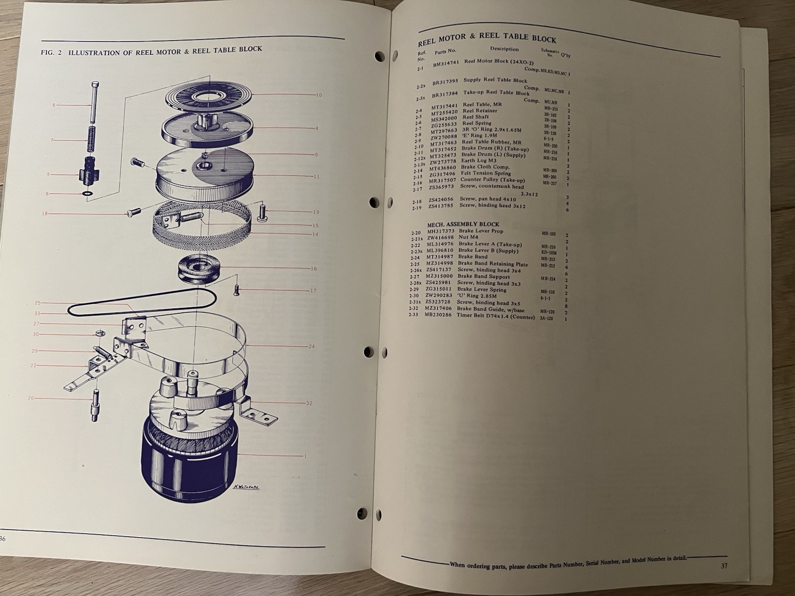 AKAI GX-210D SERVICE MANUAL STEREO REEL TO REEL TAPE DECK NOS SEE PICTURES