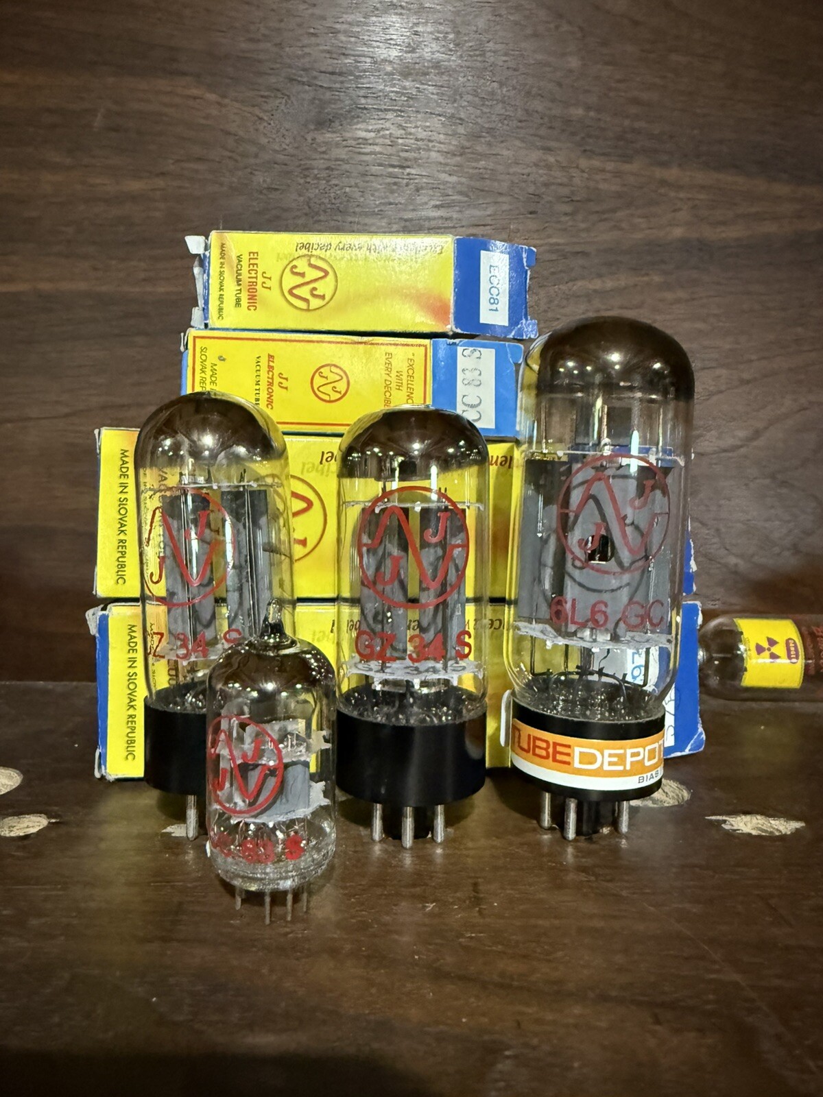 NEW JJ Tube Lot 2 GZ34, 1 6L6GC, 1 ECC83S All Tested NEW