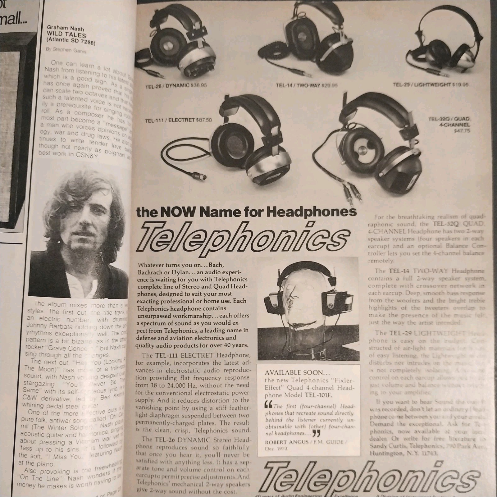 Vintage Modern Hi-Fi & Stereo Guide Magazine 1974 Lot of 2 Mary Travers Emerson