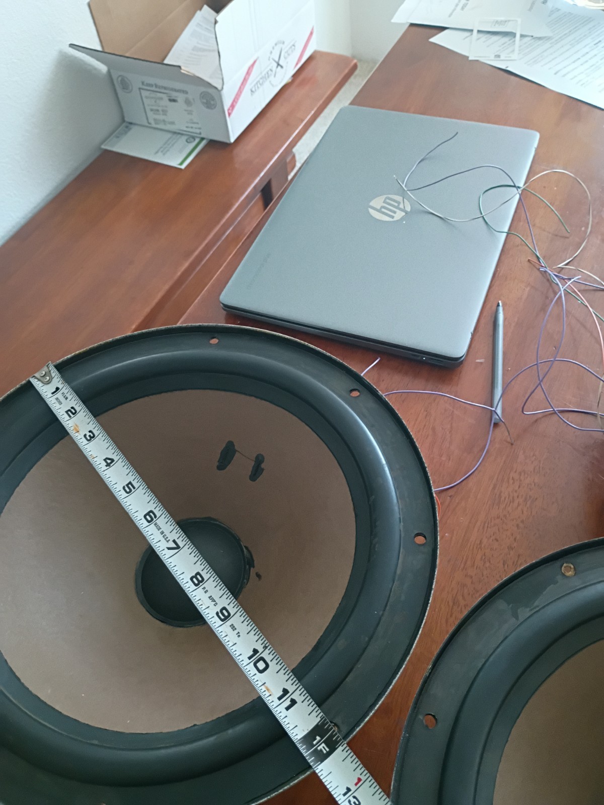 Philips AD 1265/W8 12″ Woofer Speakers Pair 8Ω Vintage Hi-Fi Open Baffle DIY