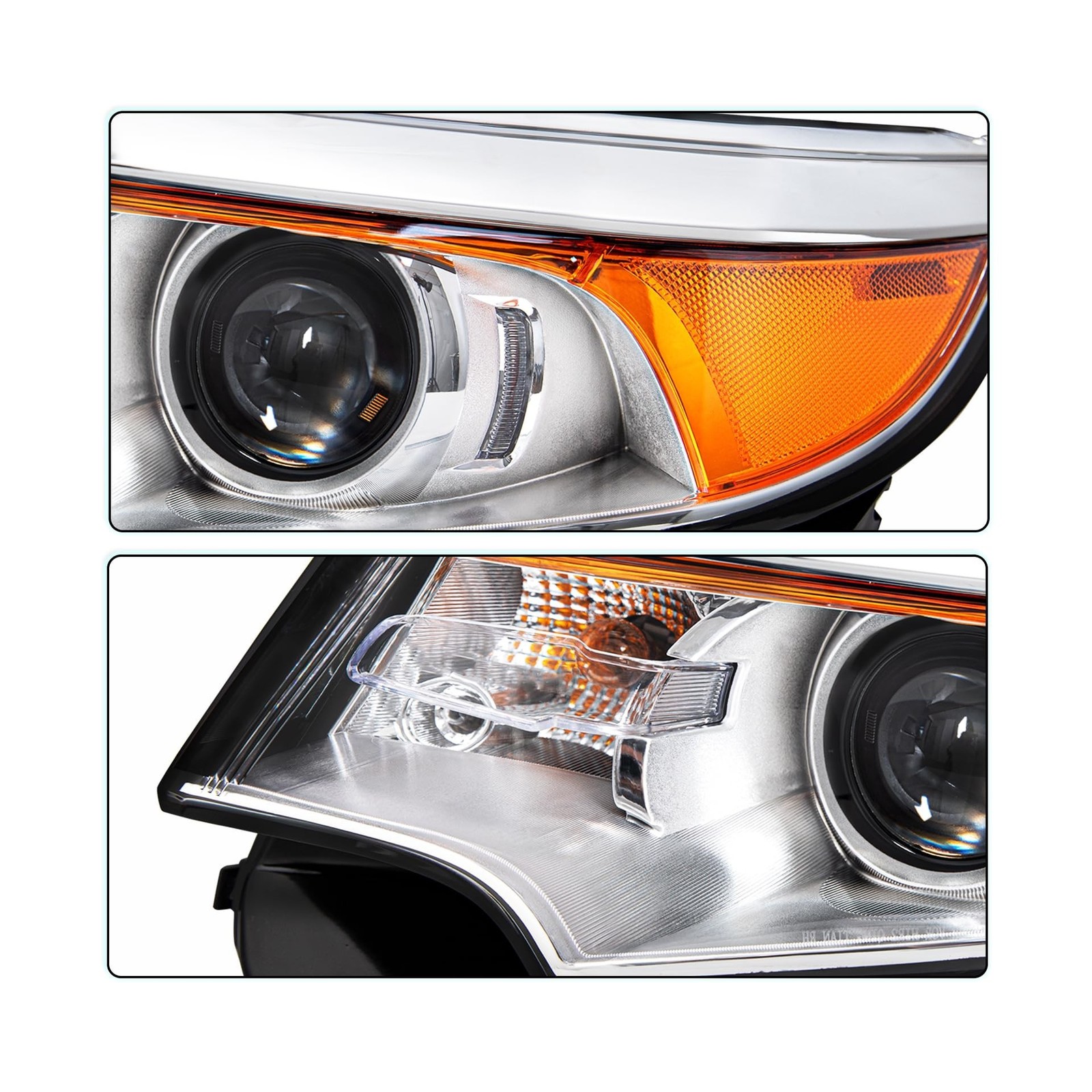 Headlight Assembly [Halogen Type Models] Fit for 2011 2012 2013 2014 Ford Edg…