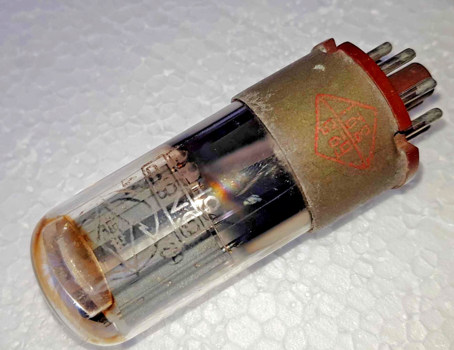 1 x TESTED 6N8P Shuguang CHINA 1962y Replace 6N8S 6SN7 ECC32 TUBE METAL BASE
