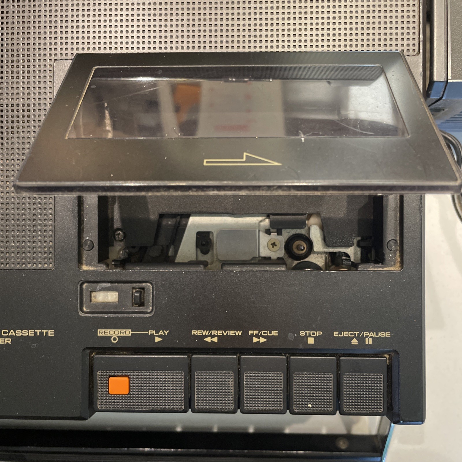 VTG 1979 PANASONIC TR-4001P Tv/Radio/Cassette Recorder W/ Power Adpt TESTED READ