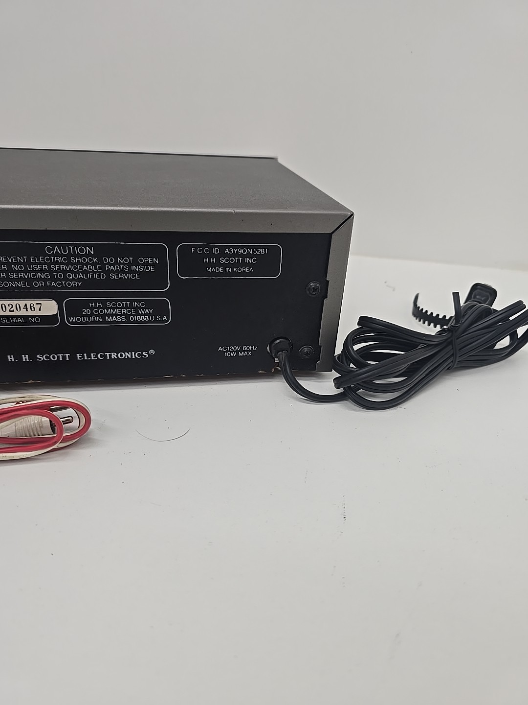 1981 H.H. Scott Electronics 528T AM/FM Stereo Tuner Component tested