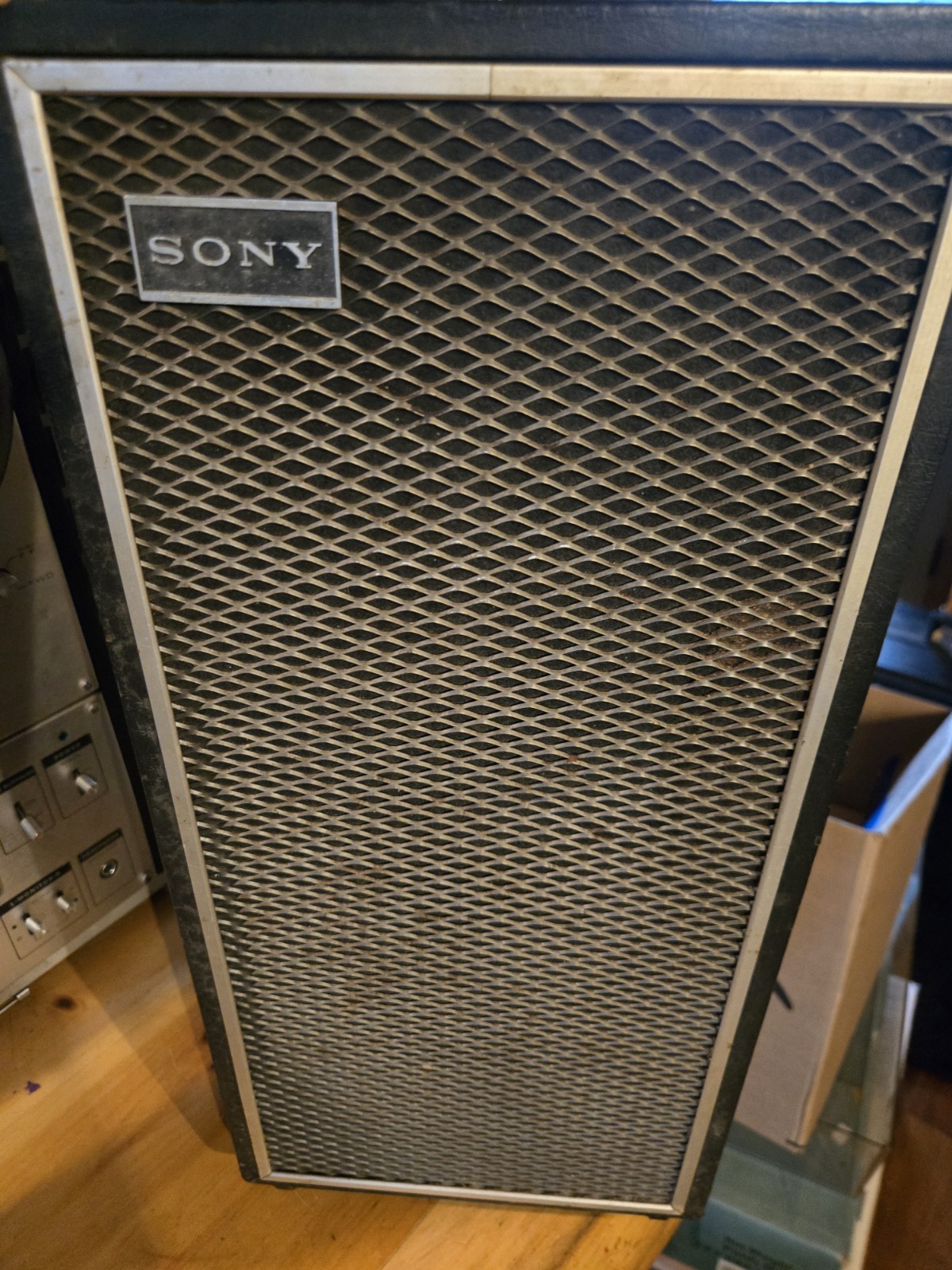 Vintage Sony TC-630 Reel-to-Reel Stereo Tape Recorder w/ 2 Speakers AS-IS