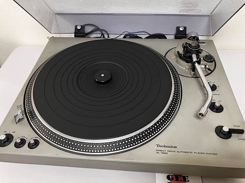Technics SL-1600 Direct Drive Automatic Turntable Tested Good Working FREE SHIP