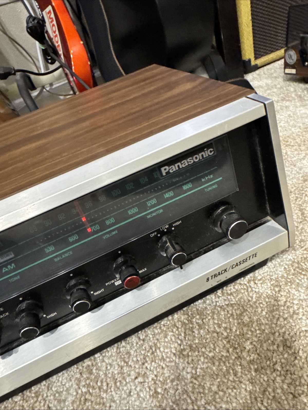 Vintage Panasonic RS-284S 8 Track Recorder Player AM-FM Radio Stereo Tuner