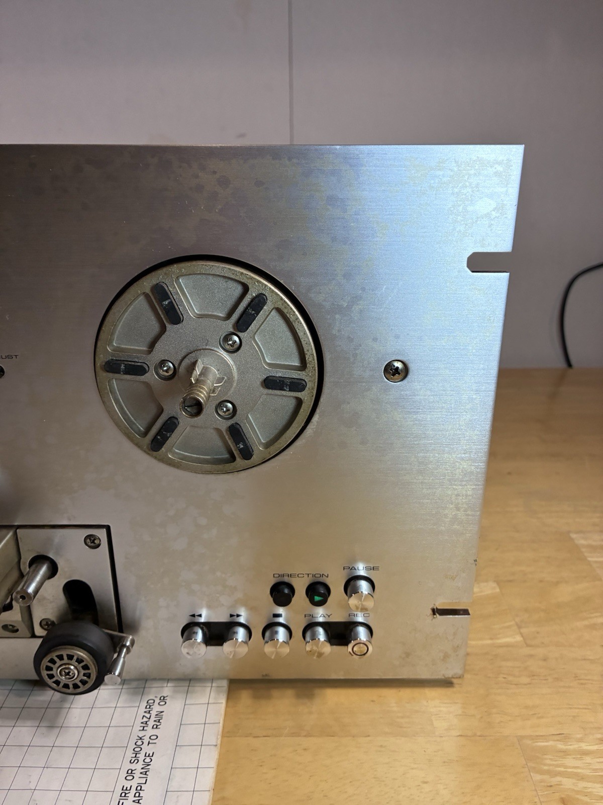 Vintage Pioneer RT-707 Reel-to-Reel Tape Deck | Tested, Comes From Smoking Home