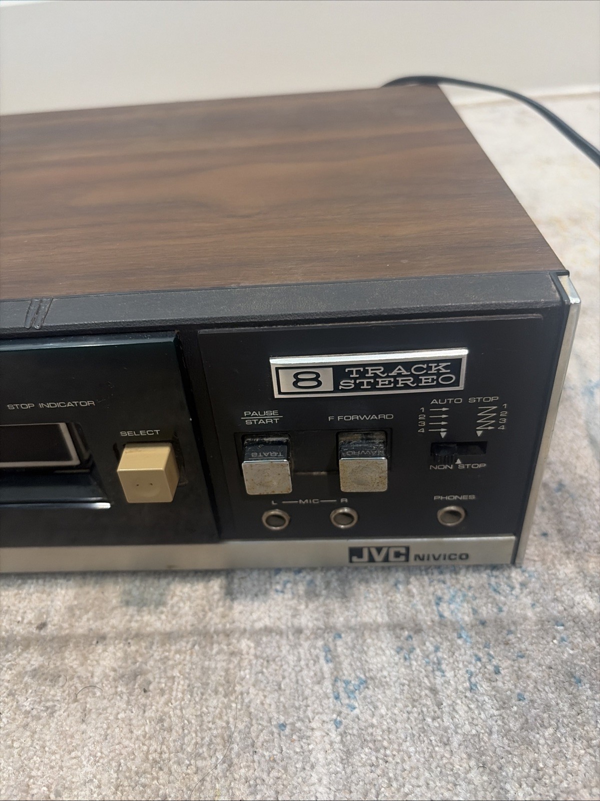 JVC 1260U 8 Track Cartridge Player/Recorder! Tested, works !
