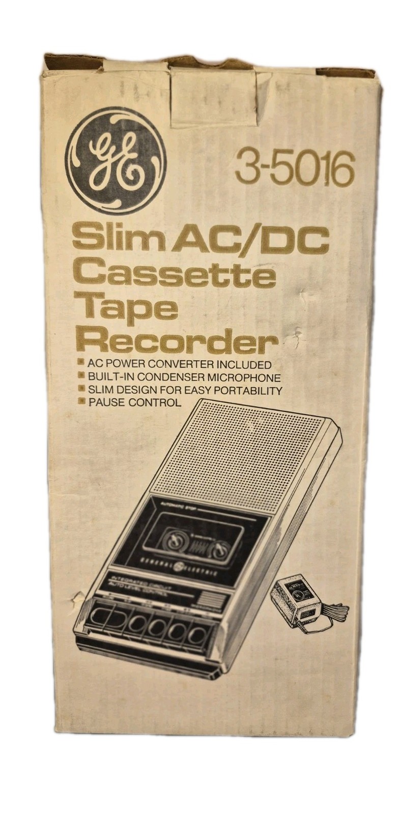 GENERAL ELECTRIC Portable Cassette Tape Recorder/Player Model 3-5016 In Box New?