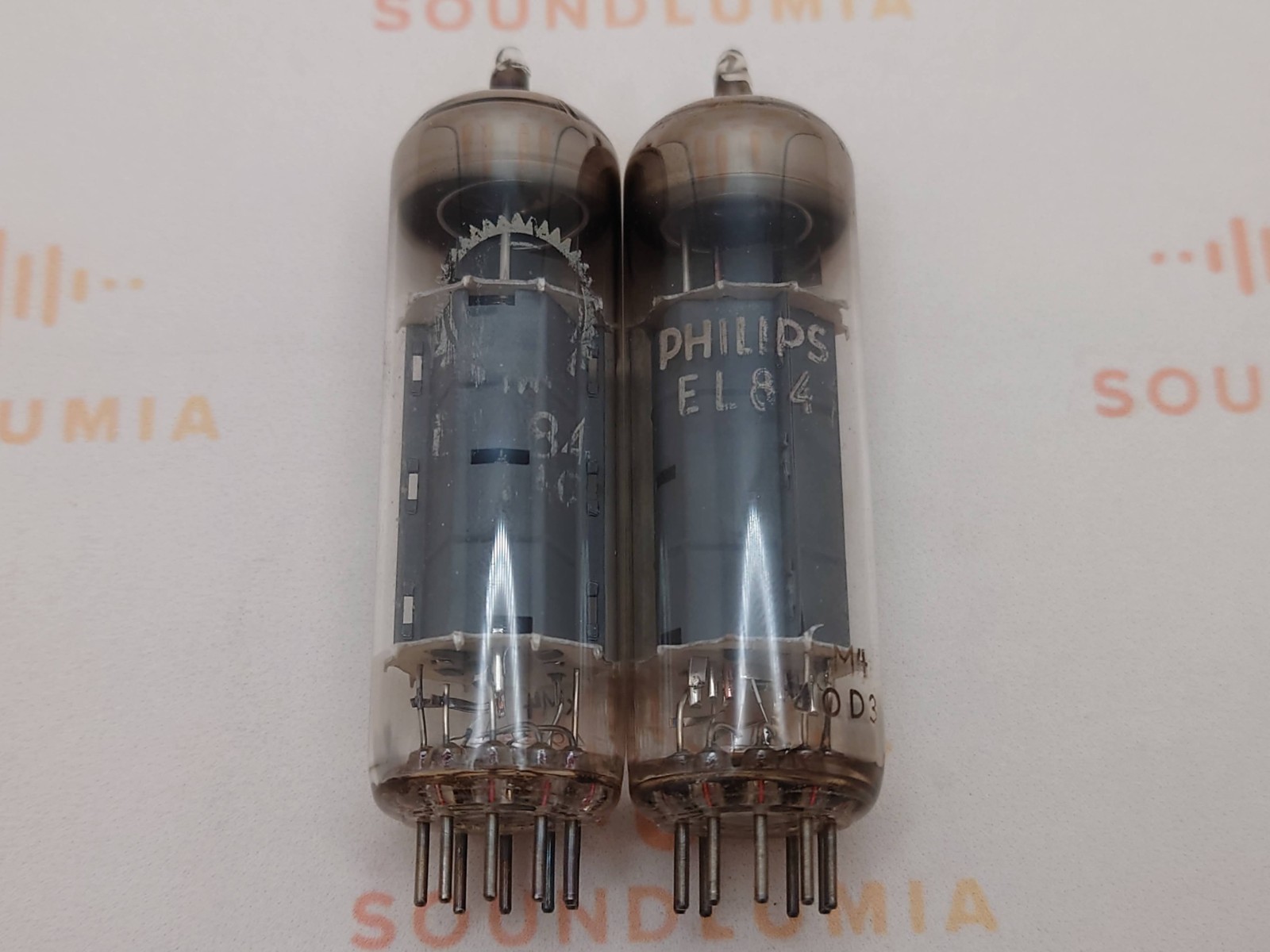 Philips EL84 6BQ5 Matched Pair – Valvo/Philips Label- Heerlen 1969/70 – Near NOS